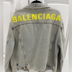 Balenciaga Logo Denim Jacket size 44